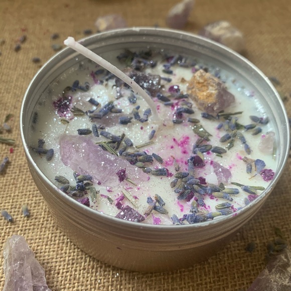 Full Moon Charged Meditation Candle - Picture 2 of 2